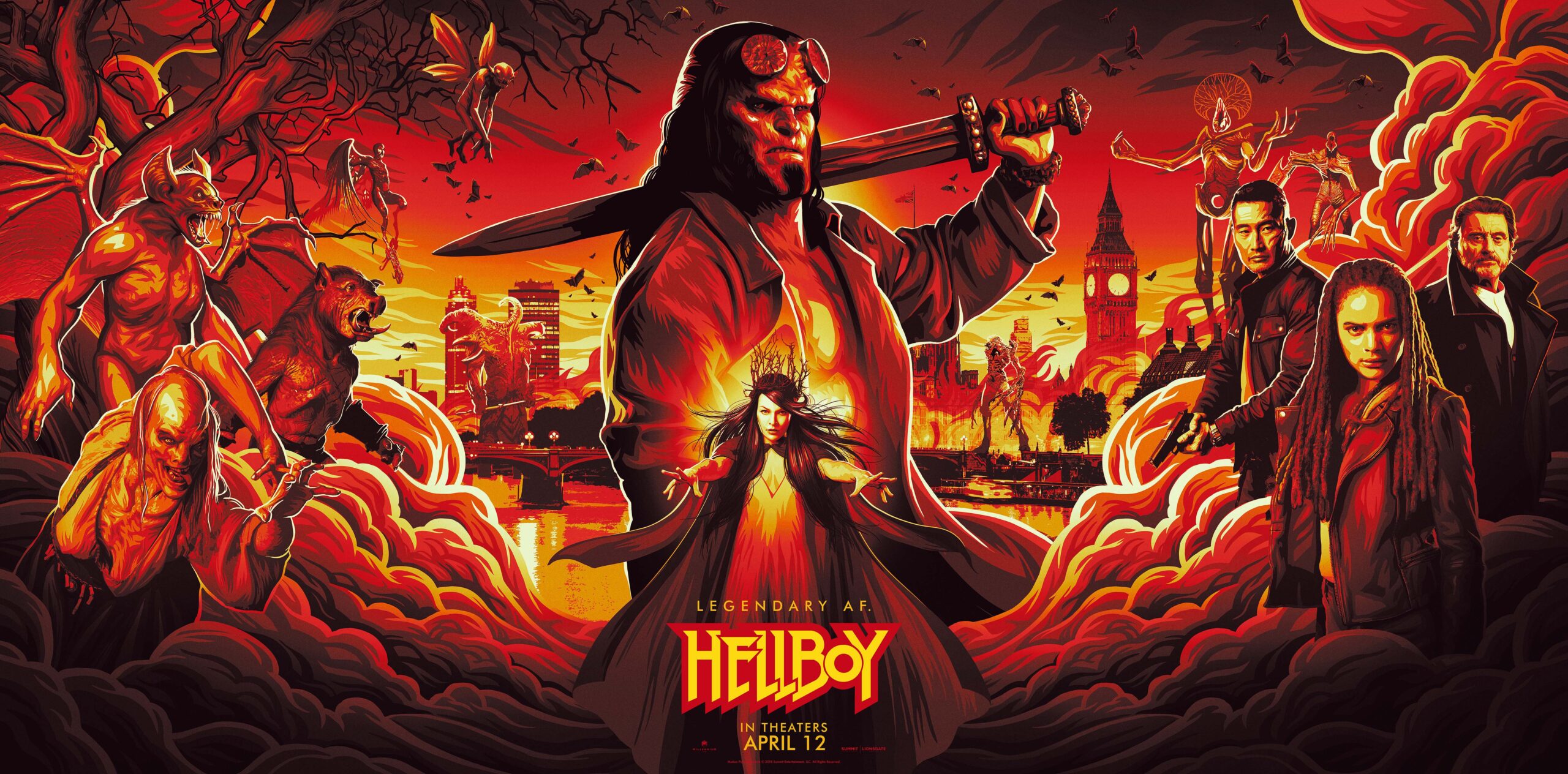 يكشف Hellboy عن وحوش كبيرة وجميلة سيواجهها