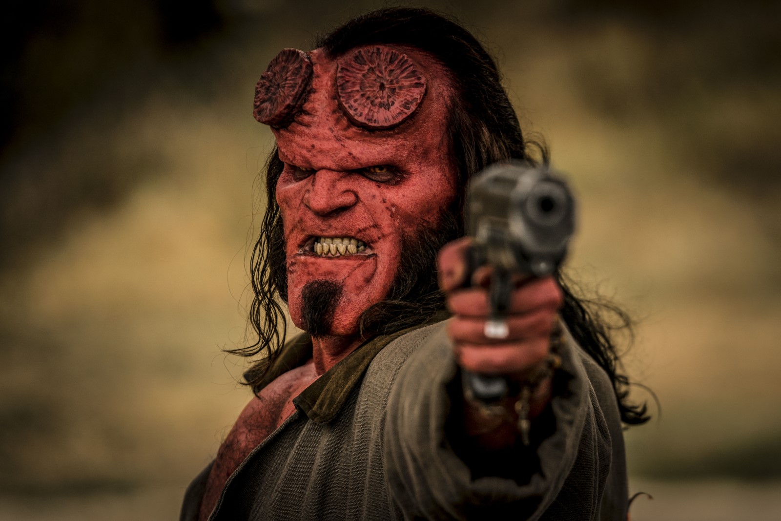 من الواضح أن Hellboy لن يكون له على الفور ، وديفيد هاربور لديه طريقة مهذبة للغاية لقول ذلك