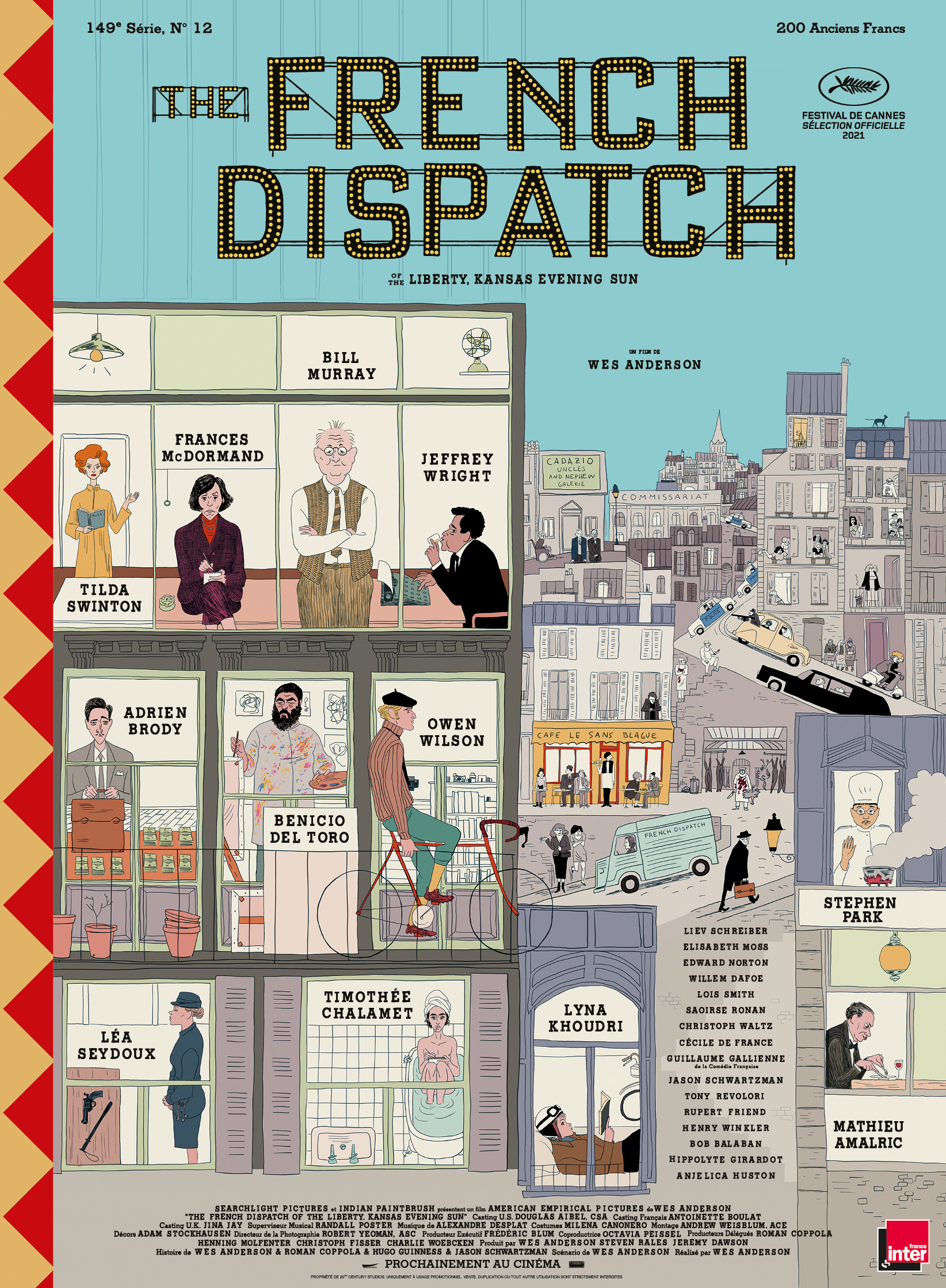 The French Dispatch : Affiche officielle